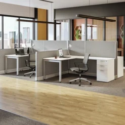 P3924 Webb Panel - 39"H X 24"W Aspen Fabric, Silver (2 Non-power Raceway Covers) -Legacy Shop 0336b6fe8a2e20618585588b93c9