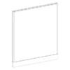 P5348 Webb Panel - 53"H X 48"W Aspen Fabric, Silver (2 Non-power Raceway Covers)