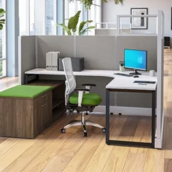 PGF6730 Glazed Panel 67" High X 30, NON-power, Aspen, Silver, 2 Raceways -Legacy Shop 06a698e12f69e0f537e8329f7059 5