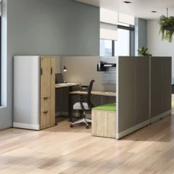 P6736 Webb Panel - 67"H X 36"W Aspen Fabric, Silver (2 Non-power Raceway Covers) -Legacy Shop 09507adff4e17f3b10aa2c7e0b14 2