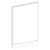 P6748 Webb Panel - 67"H X 48"W Aspen Fabric, Silver (2 Non-power Raceway Covers)