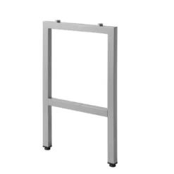 PLTLEGU2441H 24" METAL U LEG NB 41"H - SILVER