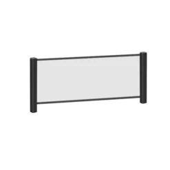 20X42 CLEAR ACR PANEL BLK FRM