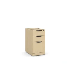 PL166 BOX/BOX/FILE PEDESTAL- MAPLE