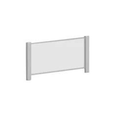 20X42 CLEAR ACR PANEL SILV FRM