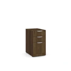 PL166 BOX/BOX/FILE PEDESTAL- MODERN WALNUT