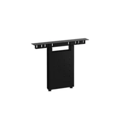 PLTLEG-U-4860ILCMBBLACK 48"/60" INSET U LEG W/COVER +MB