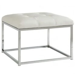 Coaster 500423 Ottomans Contemporary Ottoman In White