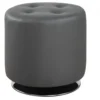 Coaster 500555 Ottomans Contemporary Circular Ottoman In Grey