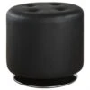 Coaster 500556 Ottomans Contemporary Circular Ottoman In Black