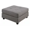 Coaster 551006 Claude Contemporary Two Tone Ottoman In Black