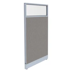 PGF6736 Glazed Panel 67" High X 36, NON-power, Aspen, Silver, 2 Raceways