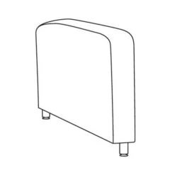 High Point Furniture Accompany Metal Modular Center Arm 5912MET