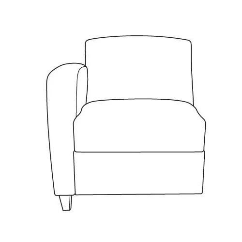 High Point Furniture Accompany Modular Left Arm Unit 5913 1 High Point Furniture Accompany Modular Left Arm Unit 5913