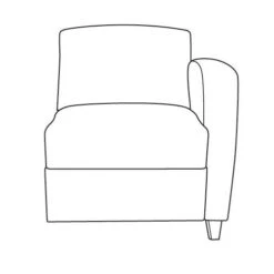 High Point Furniture Accompany Modular Right Arm Unit 5914