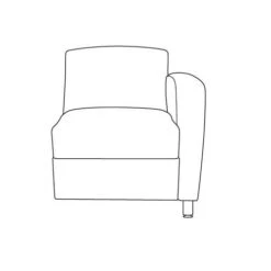 High Point Furniture Accompany Metal Modular Right Arm Unit 5914MET