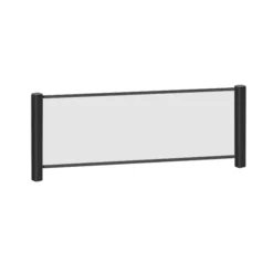 20X66 CLEAR ACR PANEL BLK FRM