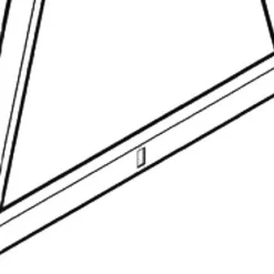 PLTVA486041CB CROSS BRACE FOR 4860 41"H VA LEG- SILVER