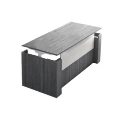PLTHATEP30MOD72 Deluxe Electric Height Adjustable Laminate Desk 72"- NEWPORT GRAY AND SILVER
