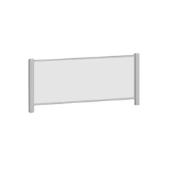 20X60 CLEAR ACR PANEL SILV FRM