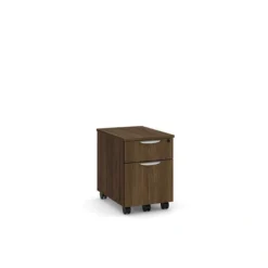 PL1007 MOBILE BOX/FILE PED - MODERN WALNUT