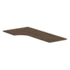 PLT723624L Left 72x36x24x24 Corner Worksurface- MODERN WALNUT