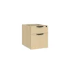 PL107 BOX/FILE PEDESTAL W/LOCK- MAPLE