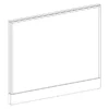 P3948 Webb Panel - 39"H X 48"W Aspen Fabric, Silver (2 Non-power Raceway Covers)