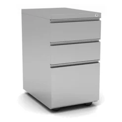 CPSBBF BOX/BOX/FILE PEDESTAL-SILVER