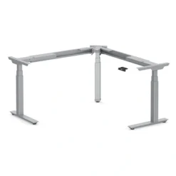 PLTECAB6078E3S3MLWF DELUXE ELECTRIC HEIGHT ADJUSTABLE CORNER TABLE BASE - SILVER