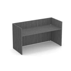 PL169NTT GALLERY DESK- NO TRANSACTION TOP- NEWPORT GRAY