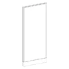 P6730 Webb Panel - 67"H X 30"W Aspen Fabric, Silver (2 Non-power Raceway Covers)