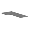 PLT723624L Left 72x36x24x24 Corner Worksurface- NEWPORT GRAY
