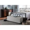 Baxton Studio BBT3101-OTTO-Beige-H1217-3 Roanoke Beige Fabric Upholstered Grid-Tufting Storage Ottoman Bench
