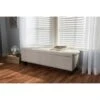 Baxton Studio BBT3136-OTTO-Beige-H1217-3 Hannah Beige Fabric Upholstered Button-Tufting Storage Ottoman Bench