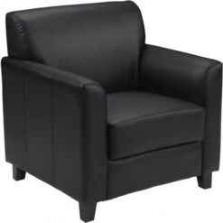 Flash Furniture HERCULES Diplomat Series Black Leather Chair BT-827-1-BK-GG