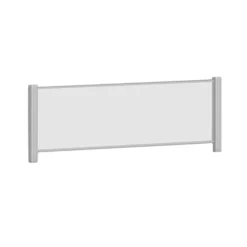 20X71 CLEAR ACR PANEL SILV FRM