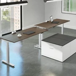 PLTEAB4872E3S2MWF24 DELUXE ELECTRIC HEIGHT ADJUSTABLE TABLE BASE- SILVER -Legacy Shop c89c4cfc69d6ee39c98efff82126