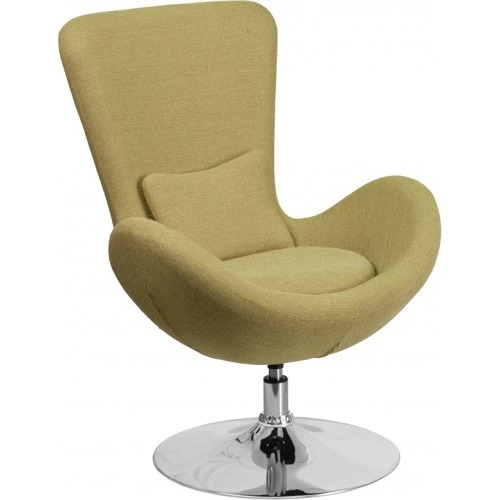 Flash Furniture Fabric Egg Series Reception-Lounge-Side Chair In Green 1 Flash Furniture Fabric Egg Series Reception-Lounge-Side Chair In Green