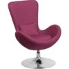 Flash Furniture Fabric Egg Series Reception-Lounge-Side Seat Chair In Magenta