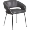Flash Furniture CH-162731-GY-GG Fusion Leather Chair In Gray