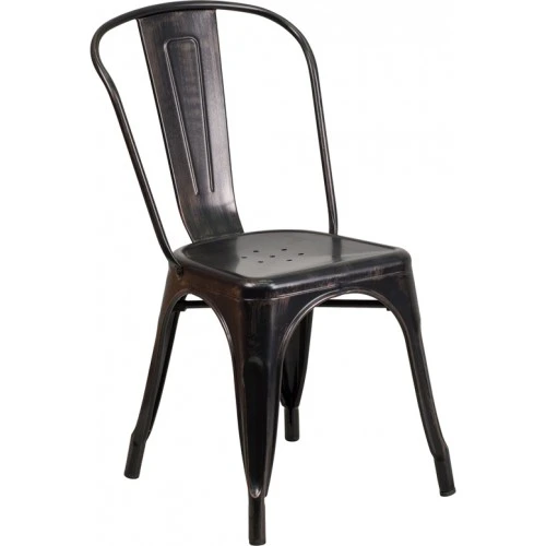 Flash Furniture CH-31230-BQ-GG Antique Metal Chair In Black 1 Flash Furniture CH-31230-BQ-GG Antique Metal Chair In Black