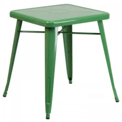 Flash Furniture CH-31330-29-GN-GG Square Metal Table In Green