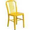 Flash Furniture CH-61200-18-YL-GG Yellow Metal Indoor-Outdoor Chair