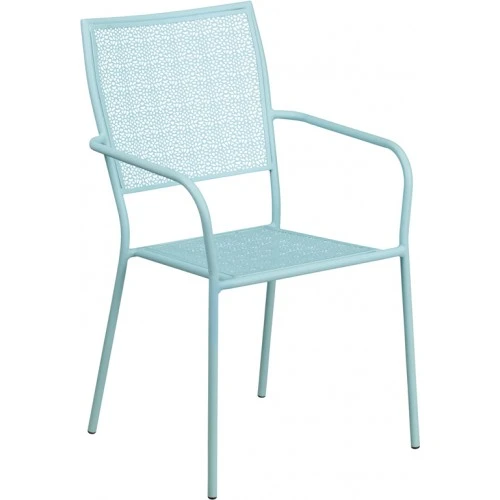 Flash Furniture CO-2-SKY-GG Sku Steel Patio Chair In Blue 1 Flash Furniture CO-2-SKY-GG Sku Steel Patio Chair In Blue
