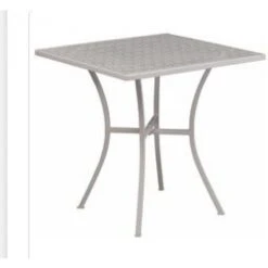 Flash Furniture CO-5-SIL-GG 28" Steel Patio Table In Gray