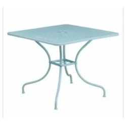 Flash Furniture CO-6-SKY-GG 35.5" Steel Patio Table In Blue