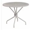 Flash Furniture CO-7-SIL-GG 35.25" Steel Patio Table In Gray
