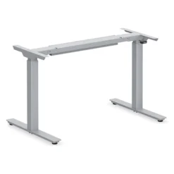 PLTEAB4872E2S2MWF24 STANDARD HEIGHT ADJUSTABLE TABLE BASE- SILVER
