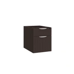 PL107 BOX/FILE PEDESTAL W/LOCK- ESPRESSO